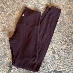 Lululemon align pant 28” cassis size 4